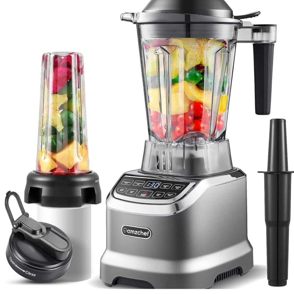 AMZCHEF TWO BLEND WAYS 2000W BLENDER & SMOOTHIE MAKER