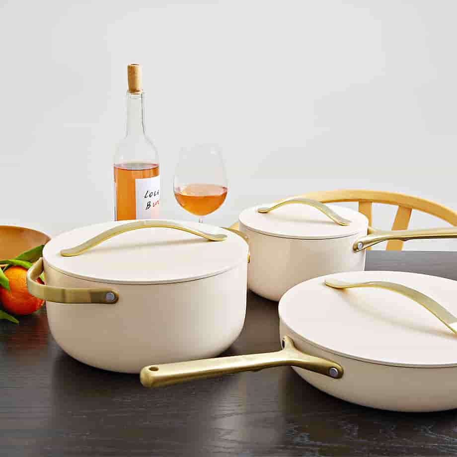 Augusta's Cookware Home Cream Supper Non-Stick Ceramic Dutch Oven