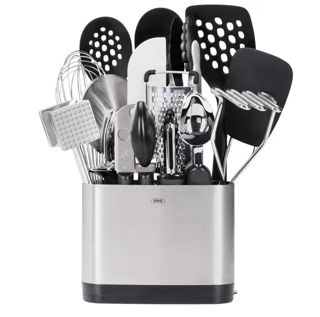 OXO GOOD GRIPS 15PC EVERYDAY KITCHEN TOOL SET.