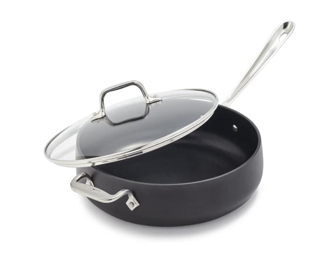 ALL-CLAD HARD ANODIZED 4QT SAUTÉ PAN WITH LID 4