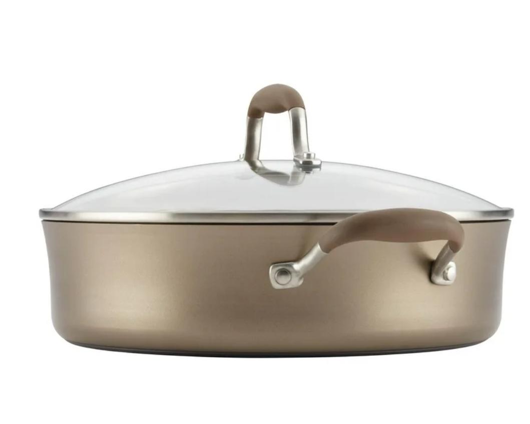 ANOLON ADVANCED HARD ANODIZED 5.5QT BRAISER WITH RACK 4