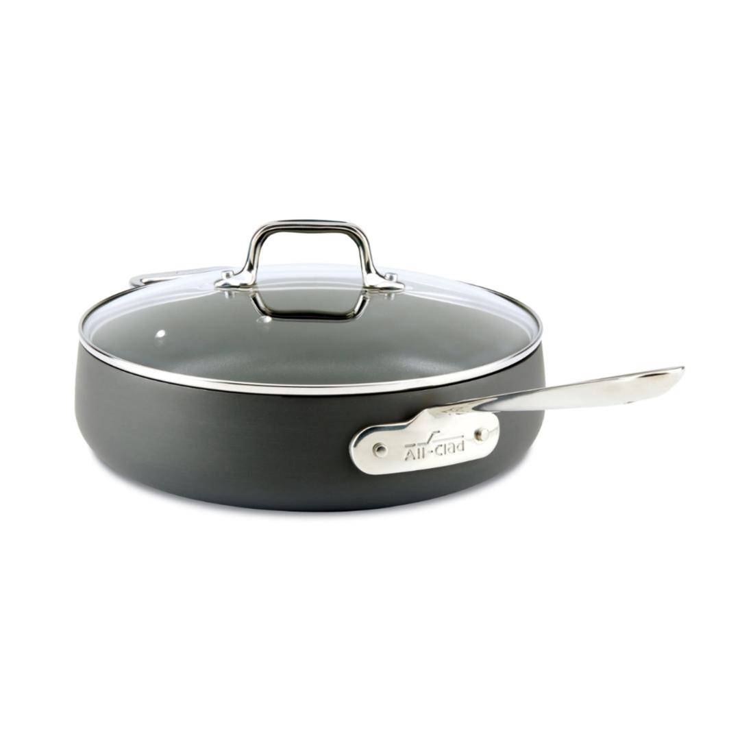All-Clad HA1 Hard Anodized Non-stick Cookware, Sauté Pan with Lid