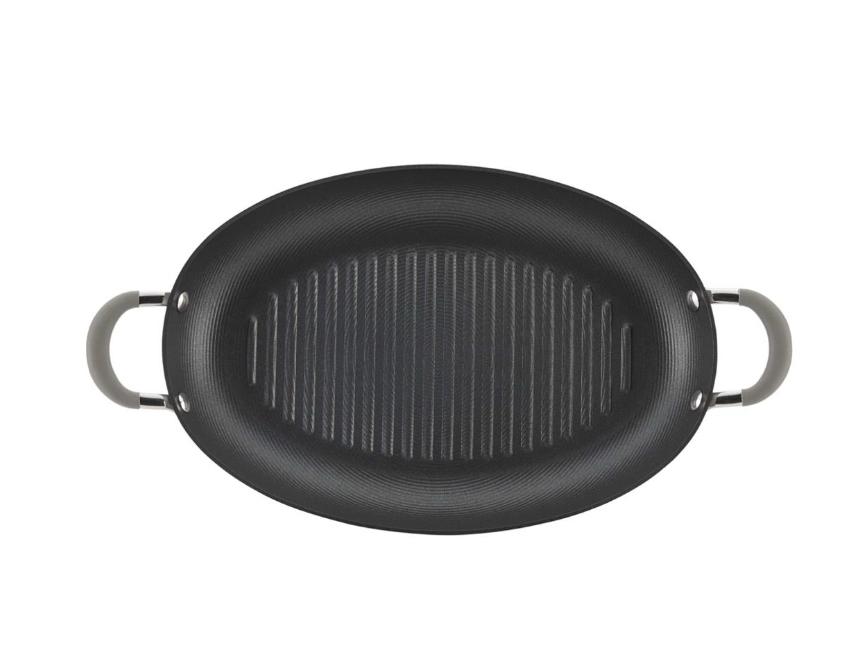 CIRCULON ELEMENTUM HARD ANODIZED 15-INCH OVAL GRILL PAN