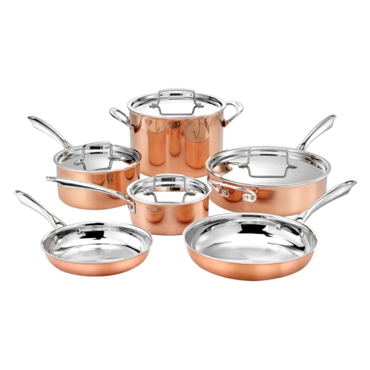 CUISINART TRI-PLY COPPER 10PC COOKWARE SET