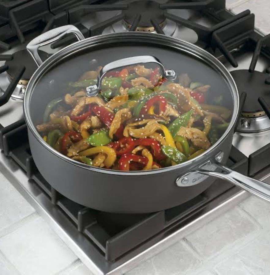 Cuisinart Chef’s Classic™ Non-stick Hard Anodized 5.5 Quart Sauté Pan with Helper Handle & Cover