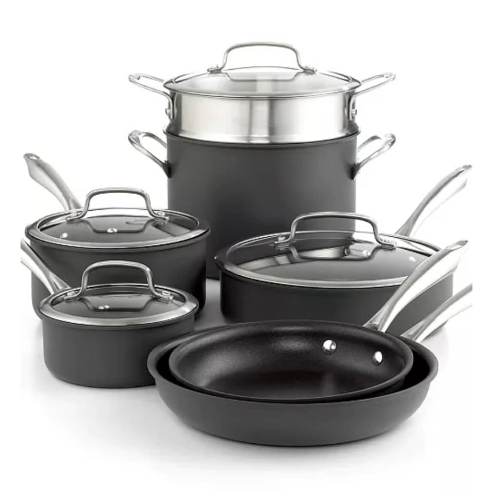CUISINART DISHWASHER (DS) 11PC HARD ANODIZED COOKWARE SET