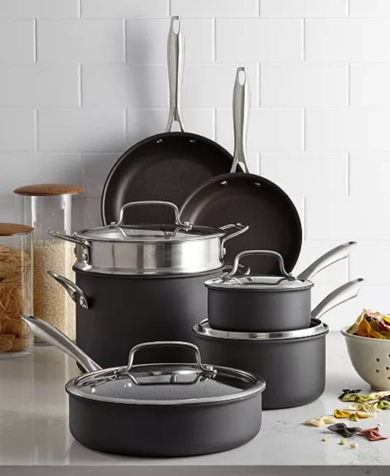 CUISINART DISHWASHER (DS) 11PC HARD ANODIZED COOKWARE SET