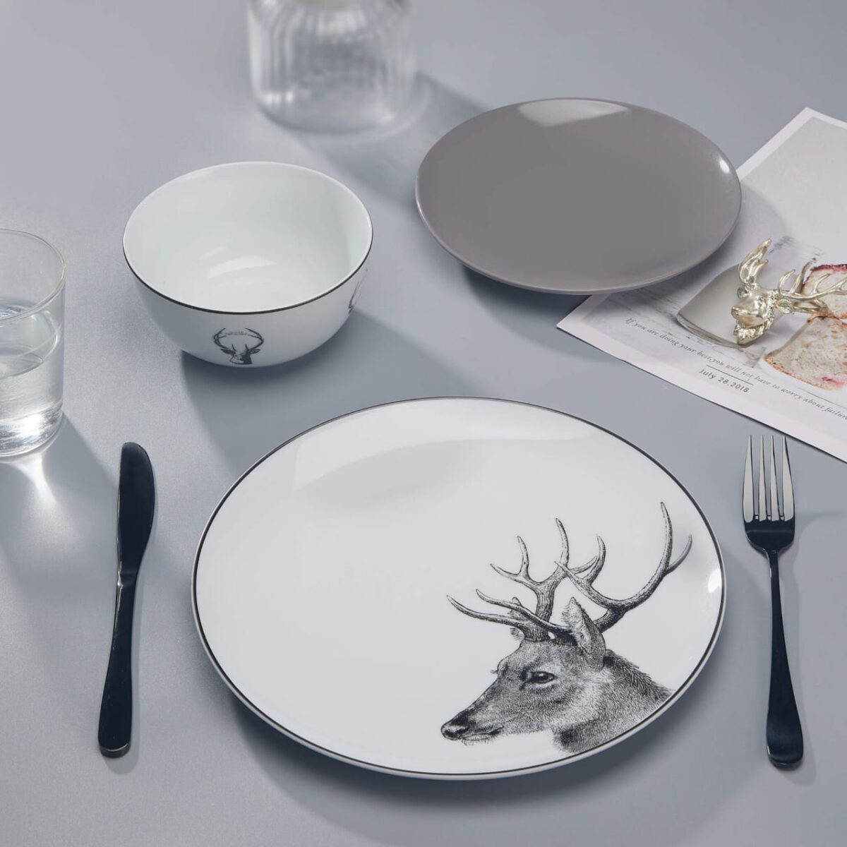 HF HOFTEN 18PC DINNERWARE SET FOR 6