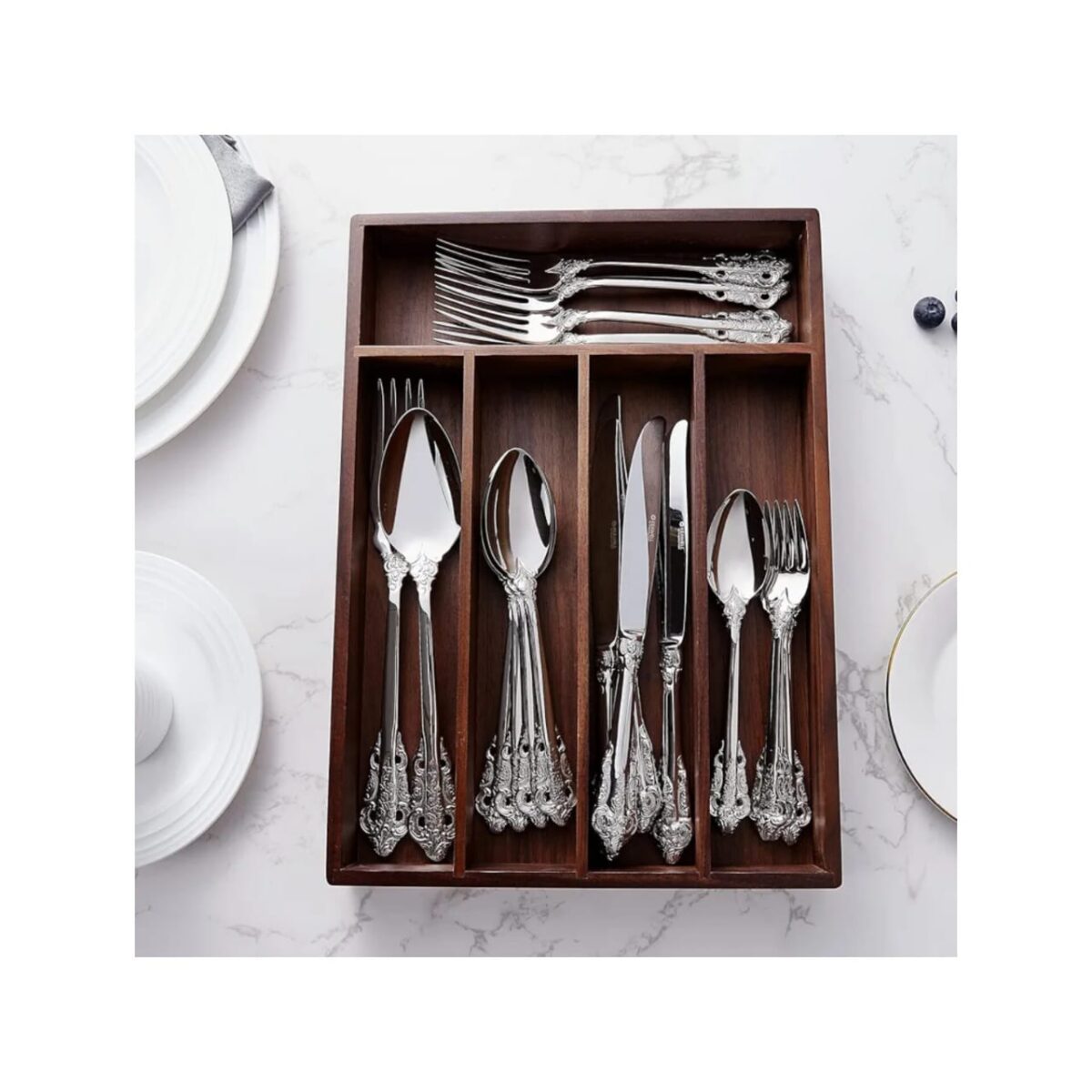 KEAWELL LUXURY 20PC 18/10 STAINLESS STEEL FLATWARE SET