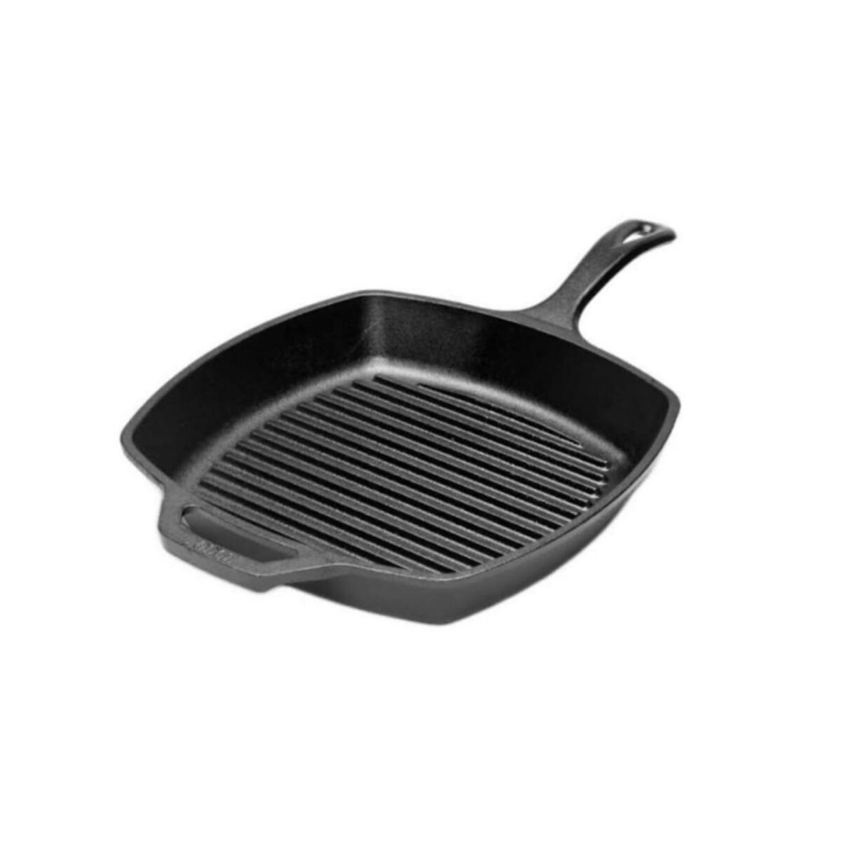 LODGE PRE-SEASONED 10.5 INCH CAST IRON GRILL PAN WITH HELPER HANDLE