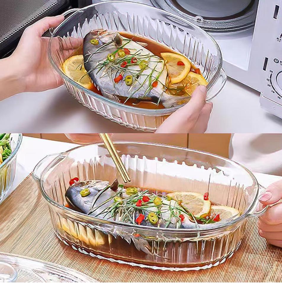 M MCIRCO 6-Piece Glass Casserole Baking Dish And Serveware set