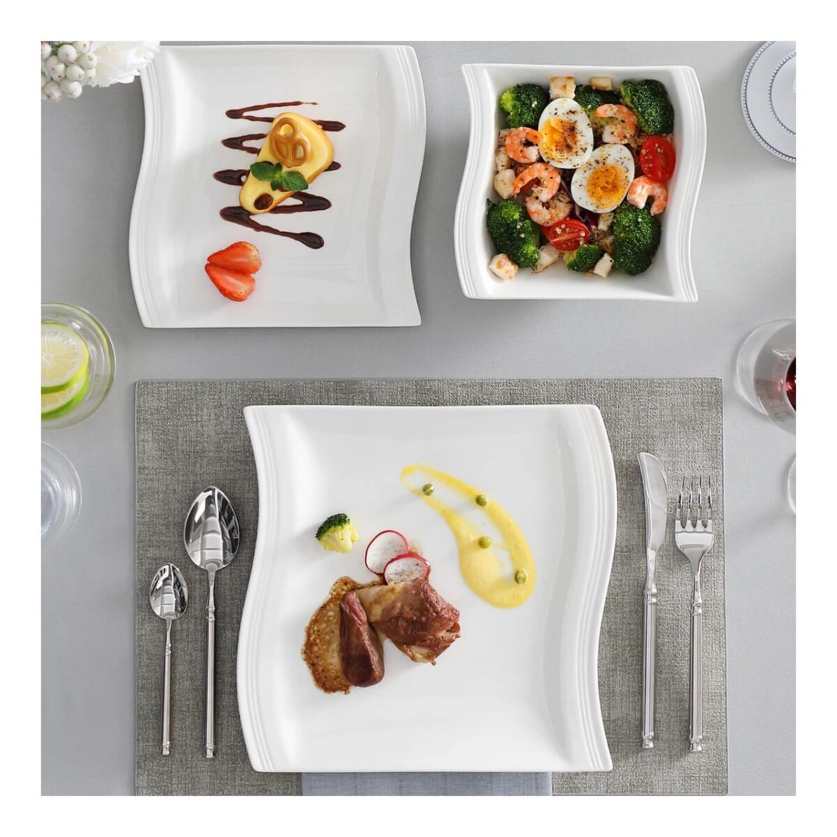 MALACASA 16PC DINNERWARE SET FOR 4