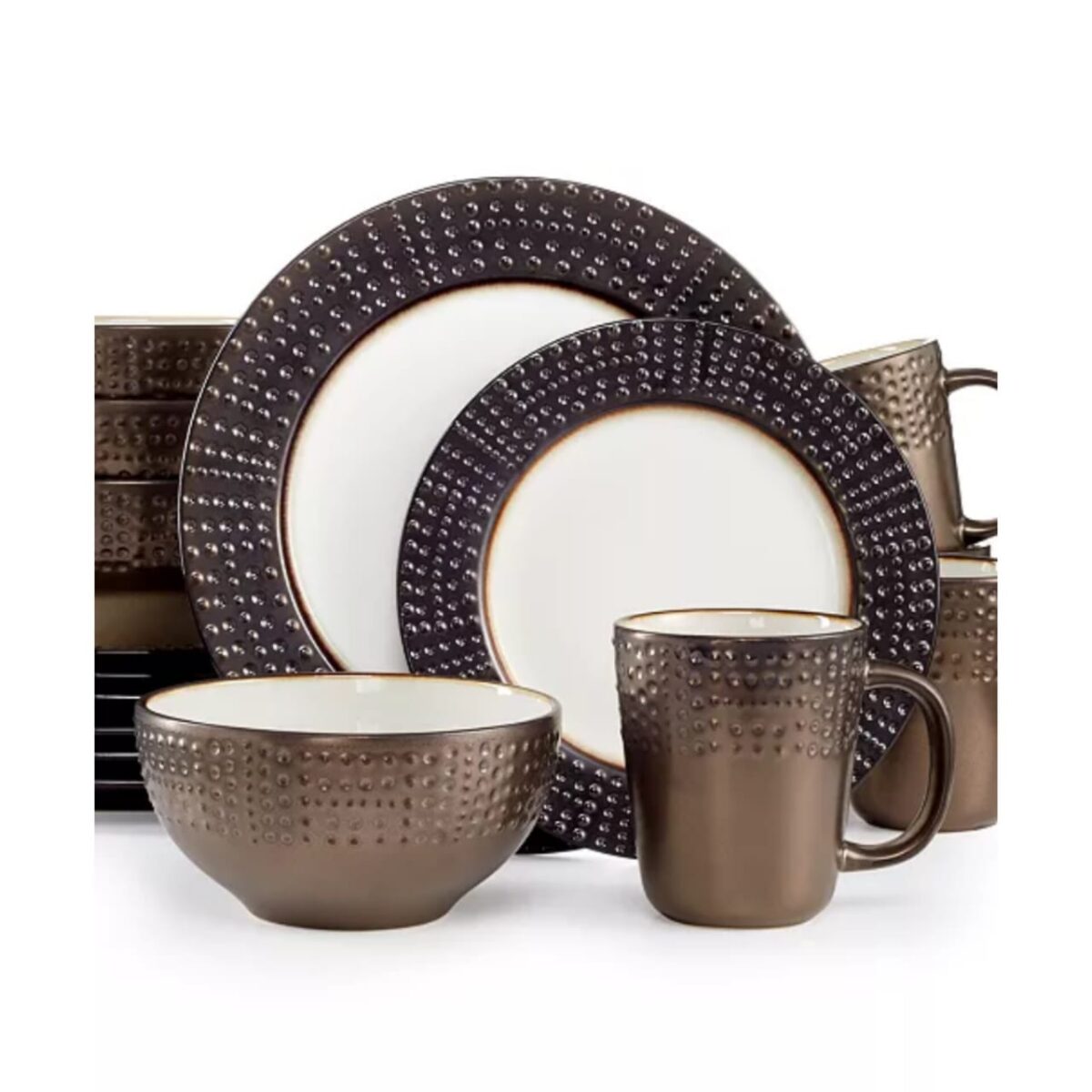 GOURMET BASICS BY MIKASA METROPOLITAN 16PC DINNERWARE SET