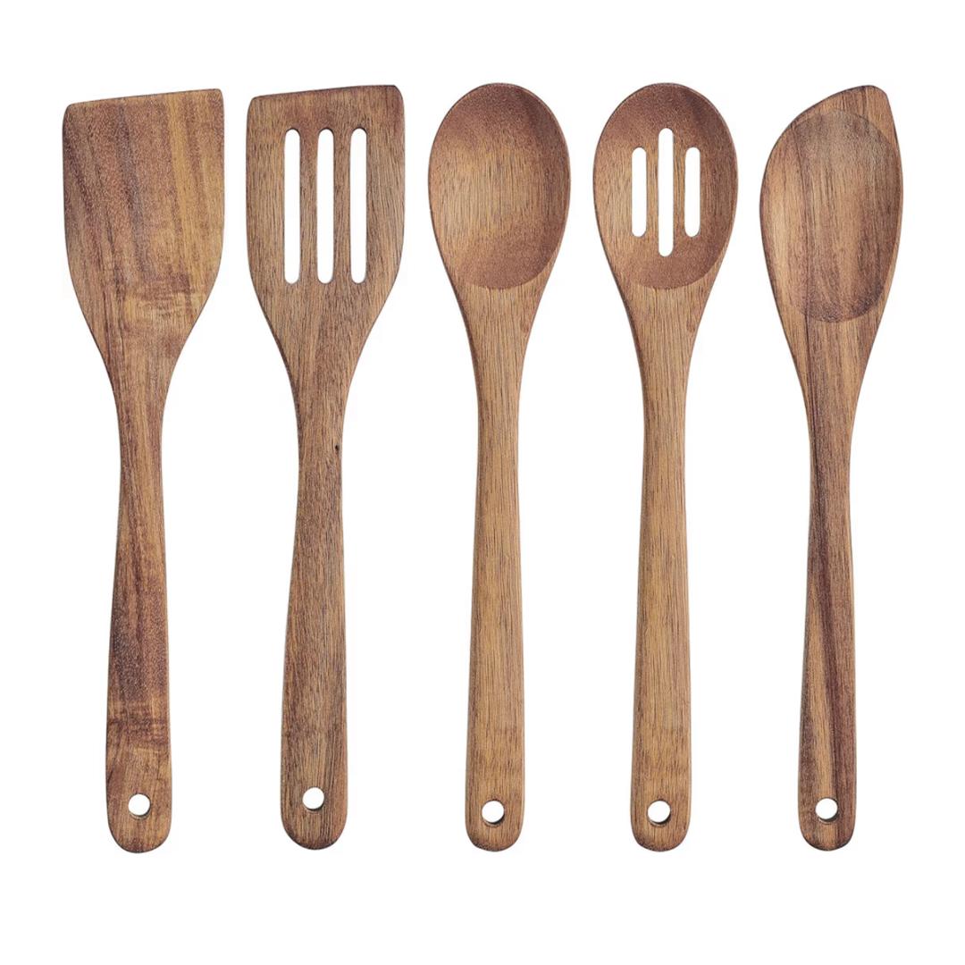Pfaltzgraff Trellis 5-Piece Wooden Utensil Set