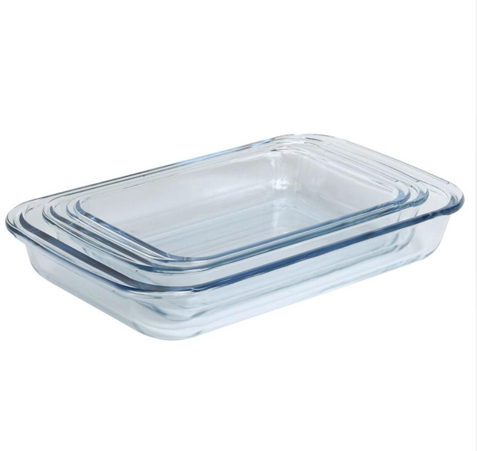 PROCOOK Glass Oven Dish Set of 3