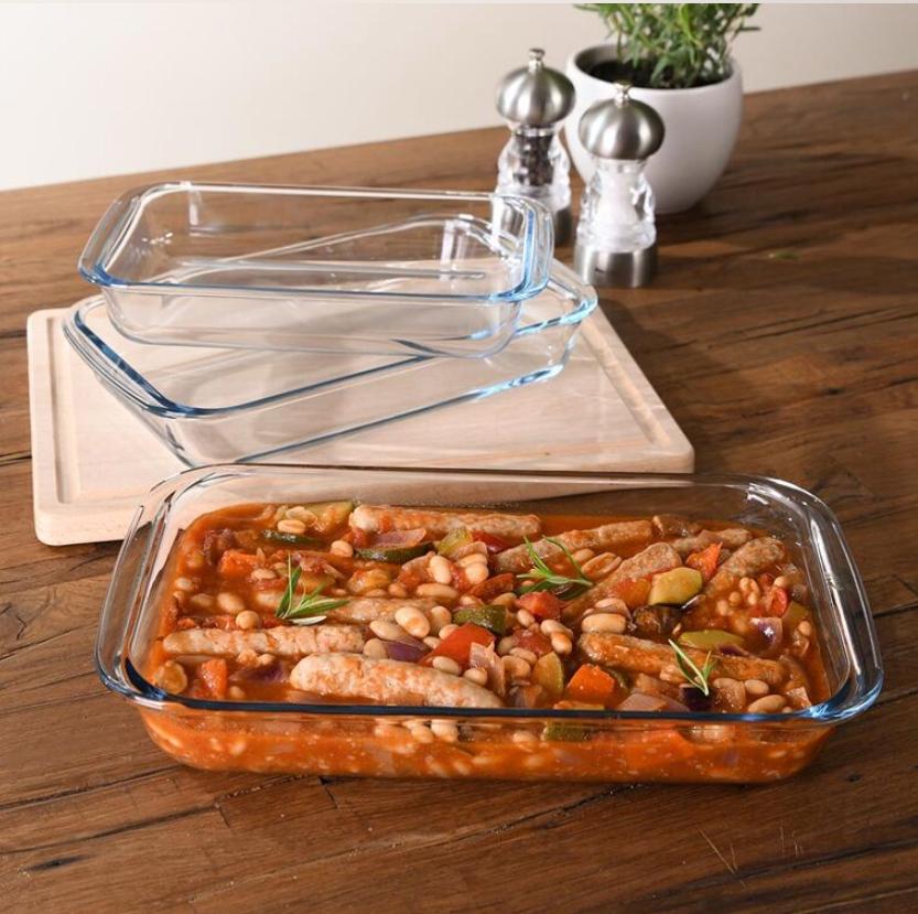 PROCOOK Glass Oven Dish Set of 3