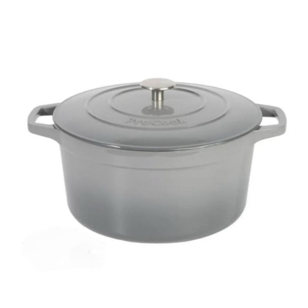 ProCook 7.3L / 28cm Round Cast Iron Casserole