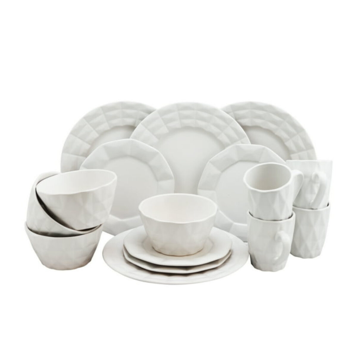 ELEMA RETRO CHIC 16PC GLAZED DINNERWARE SET
