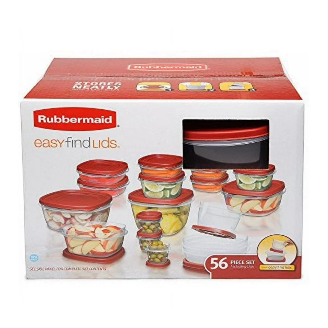 Rubbermaid Easy Find Lids Storage Containers, 56-Piece Assortment