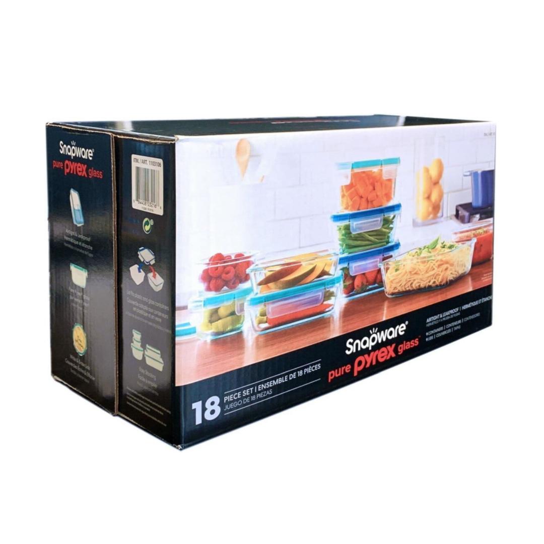 Snapware Pyrex 18-Piece Glass Food Storage Set