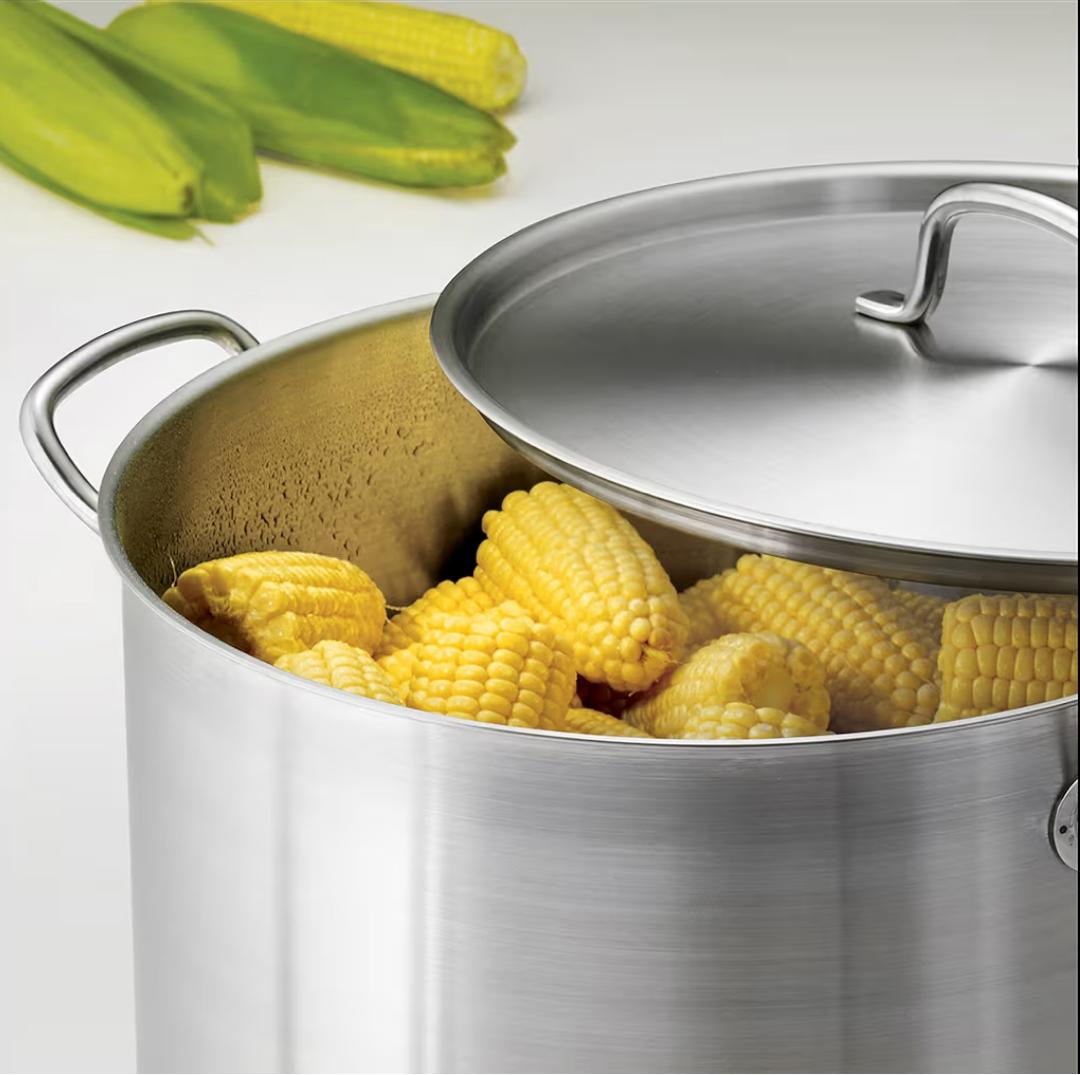Tramontina Gourmet Stainless Steel 24-Quart Stock Pot with Lid