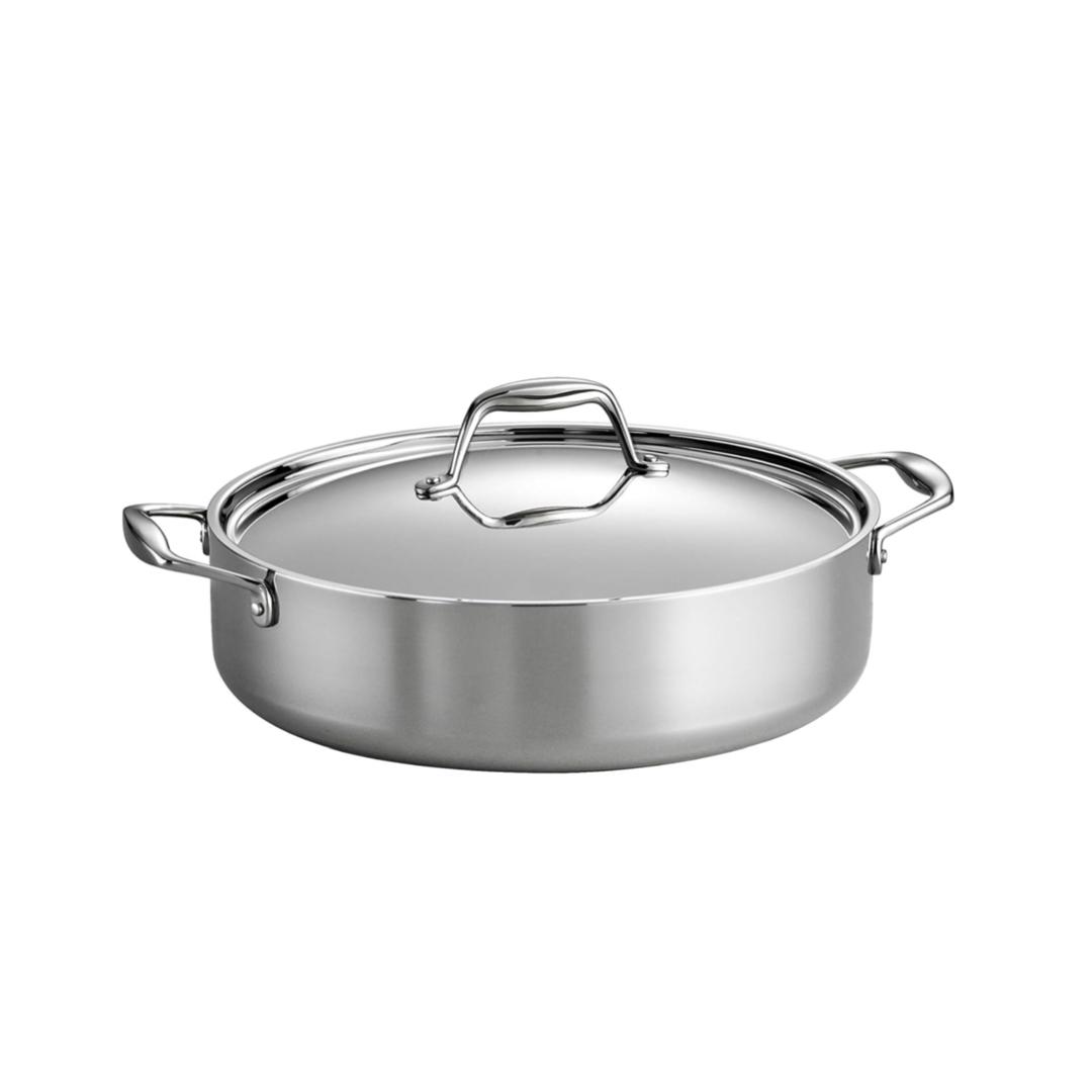 Tramontina Signature 6 Quart Tri-Ply Clad Stainless Steel Covered Braiser