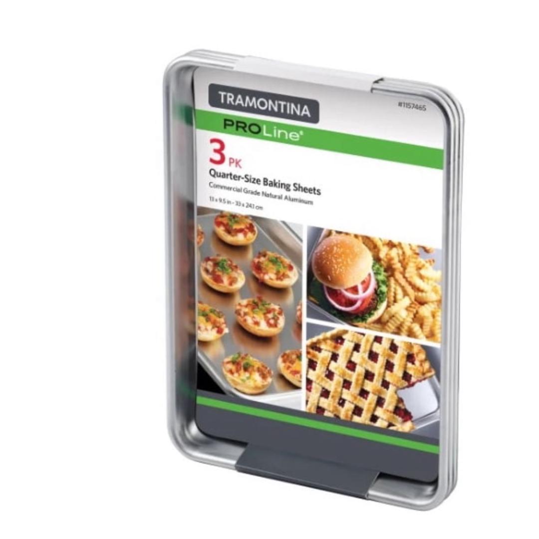 Tramontina ProLine 3-Piece Quarter-Size Baking Sheet Pan Set