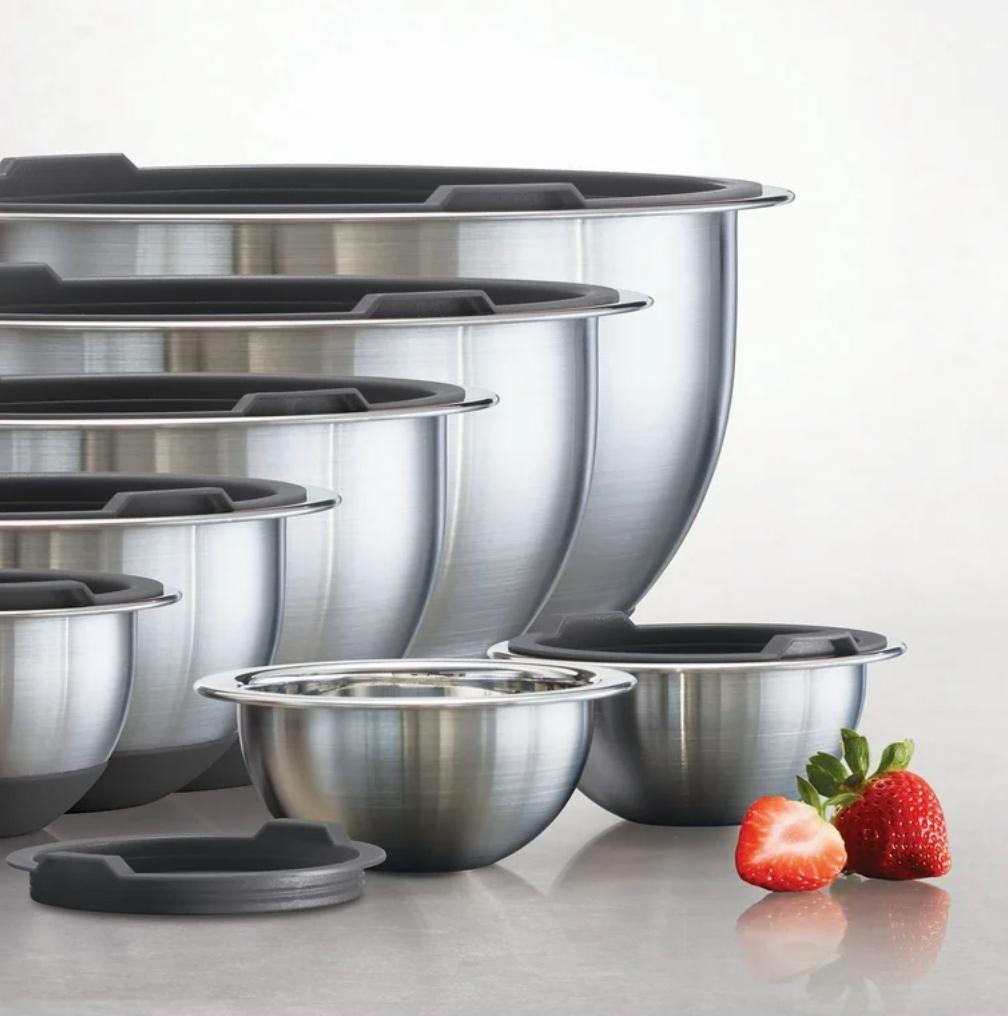 Tramontina 14-piece Stainless Steel Mixing Bowl Set 2