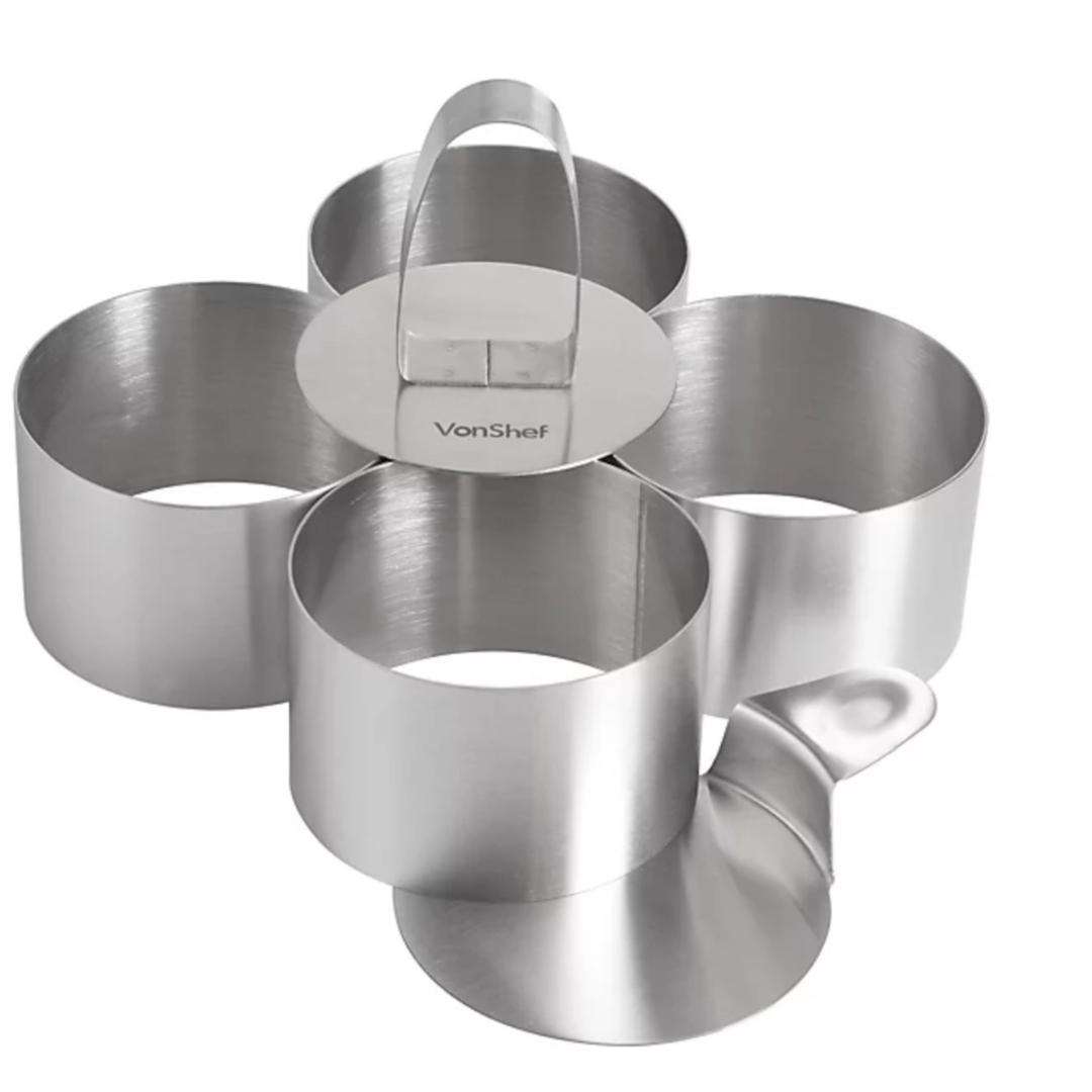 VonShef Professional Stainless Steel Cooking Rings