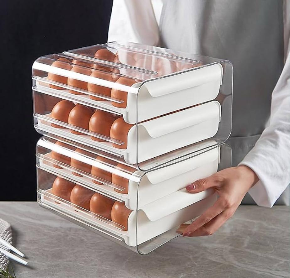 WUWEOT 32 GRID EGG STORAGE DRAWER FOR REFRIGERATOR 2