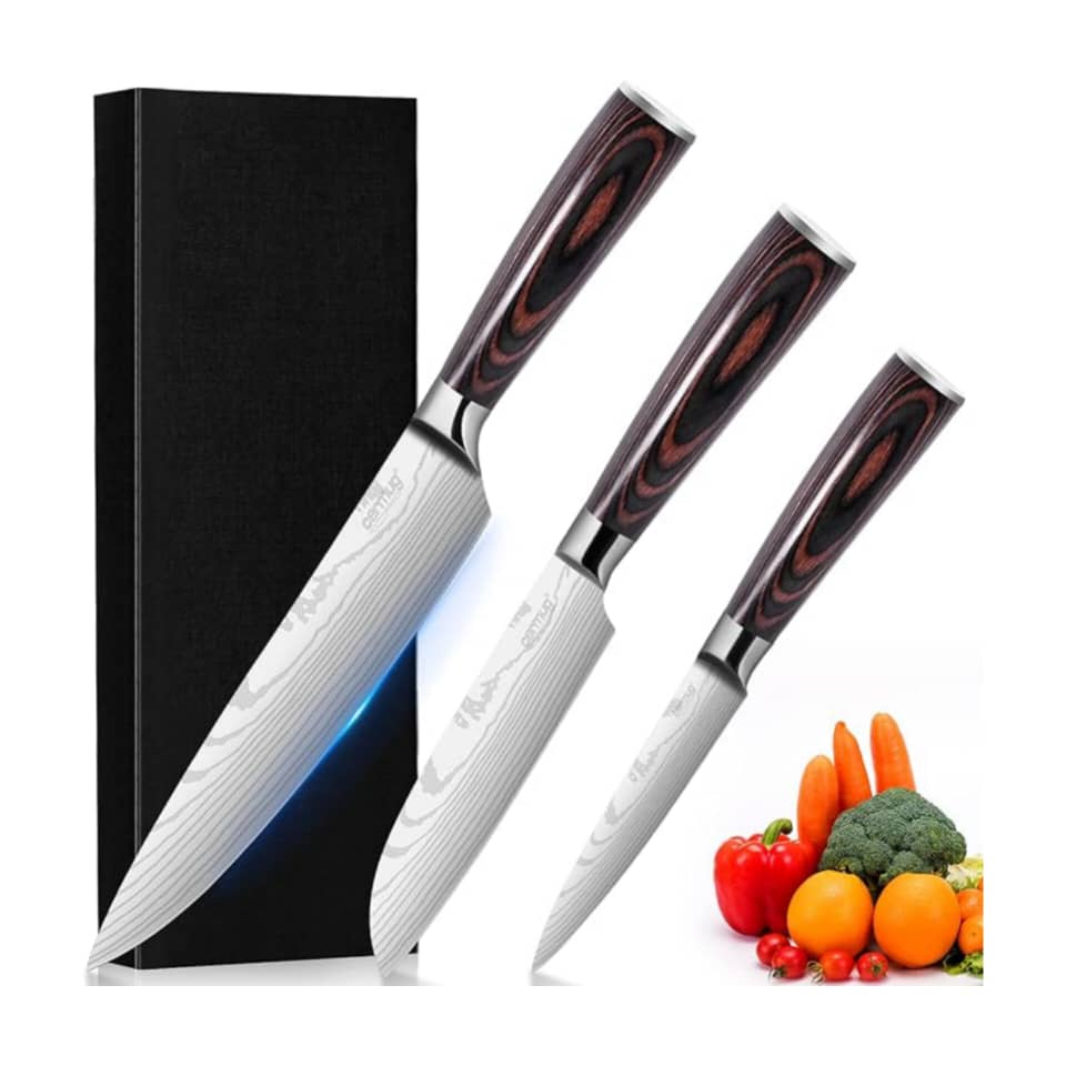 CERMUG 3PC PROFESSIONAL CHEF KNIFE SET