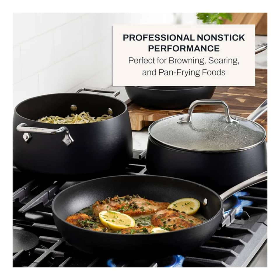 ALL-CLAD HA1 HARD ANODIZED NON-STICK 8PC COOKWARE SET