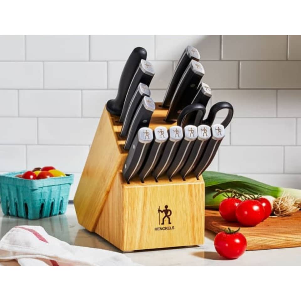 HENCKELS MODERNIST FORGED 15PC SELF-SHARPENING BLOCK