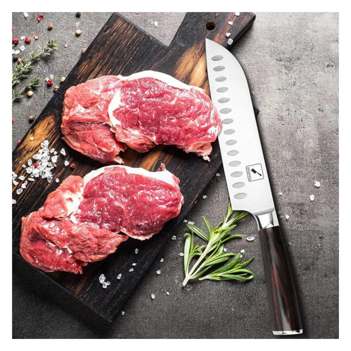 IMARKU 7” ULTRA SHARP SANTOKU KNIFE