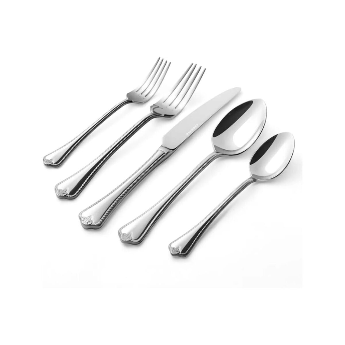 KINGSTONE 20PCS LUXURY 18/10 STAINLESS STEEL FLATWARE SET MEDIUM