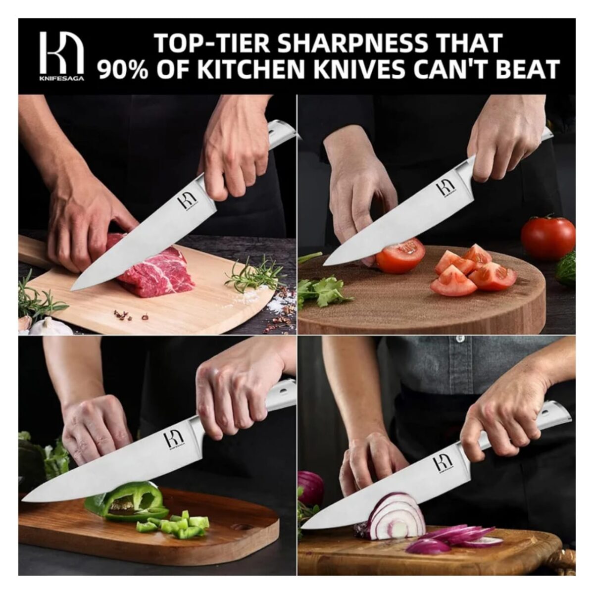 KNIFESAGA JAPANESE 8” PROFESSIONAL CHEF KNIFE