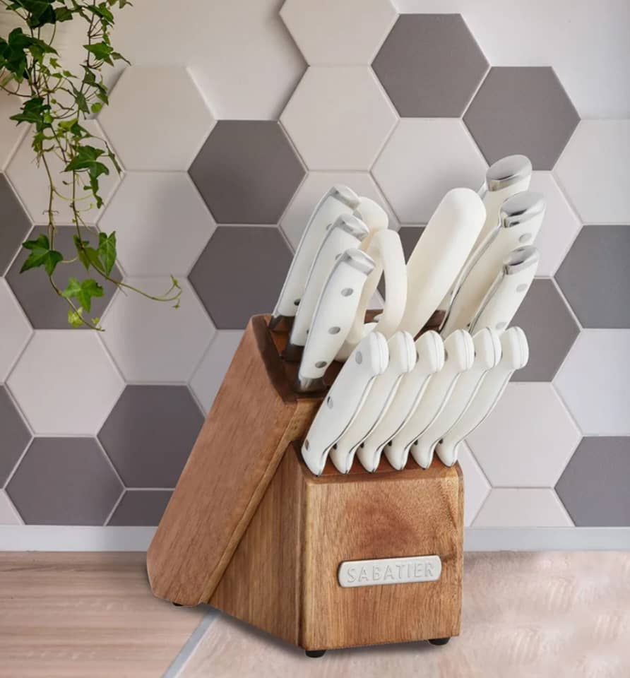 SABATIER 15PC FORGED TRIPLE RIVETED CUTLERY SET