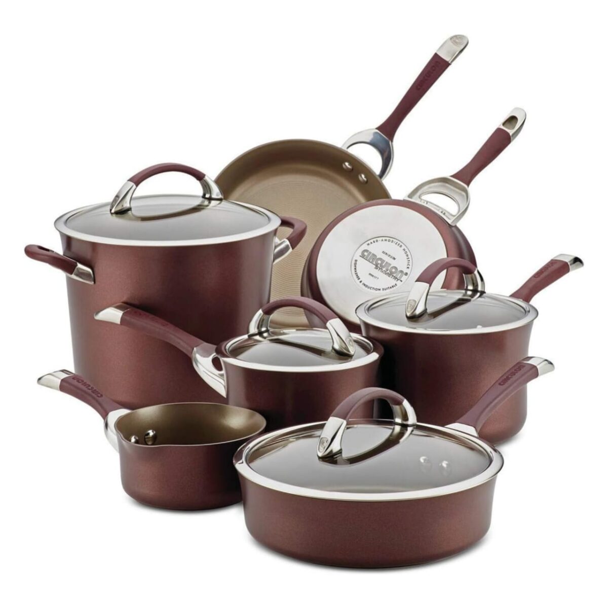 CIRCULON SYMMETRY 11PC HARD ANODIZED NONSTICK COOKWARE SET