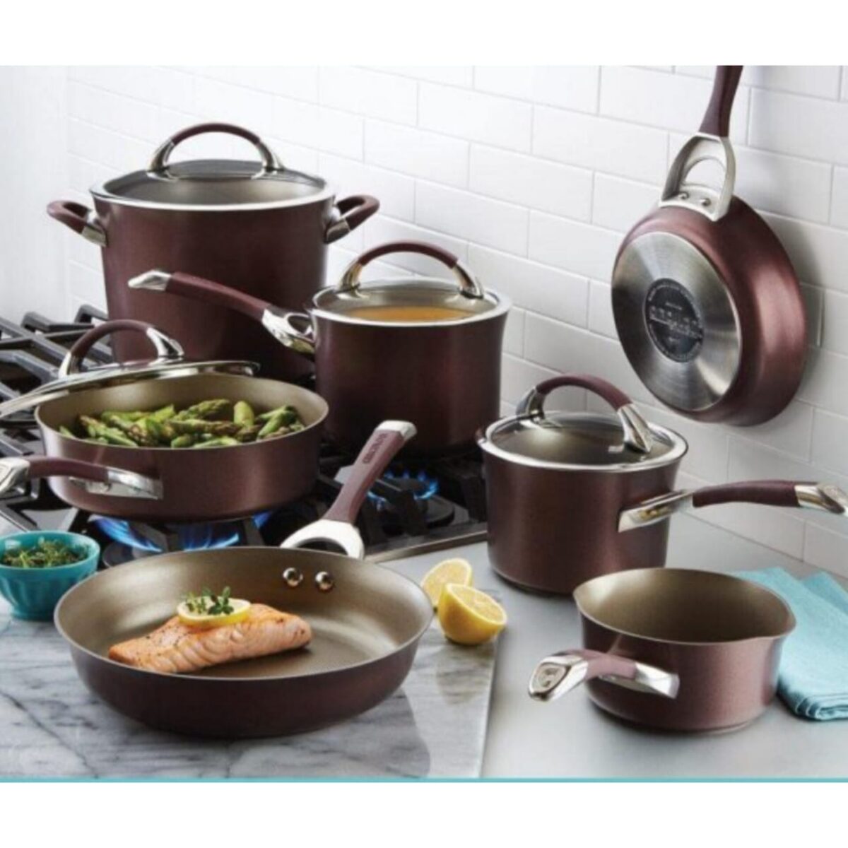 CIRCULON SYMMETRY 11PC HARD ANODIZED NONSTICK COOKWARE SET