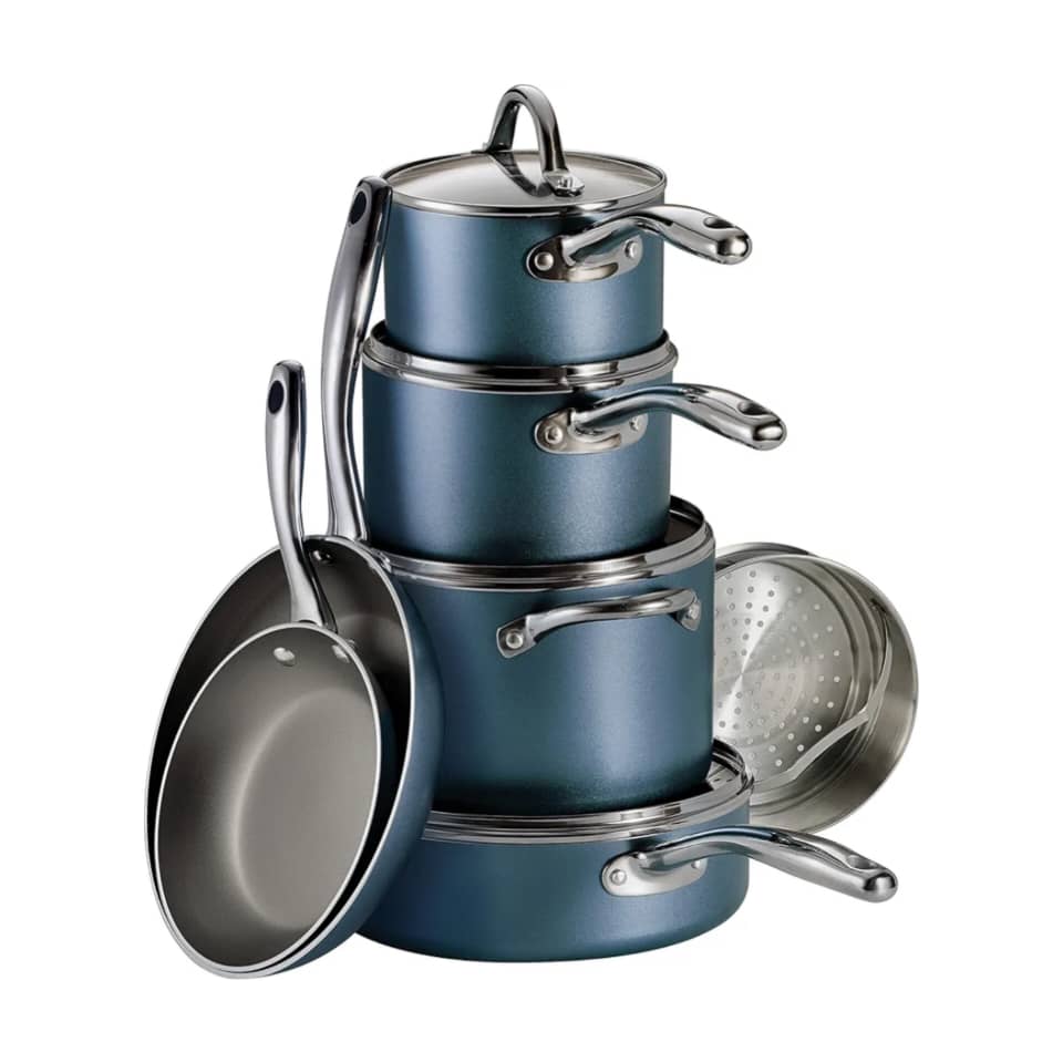 TRAMONTINA NON STICK 11PCS COOKWARE SET BLUE