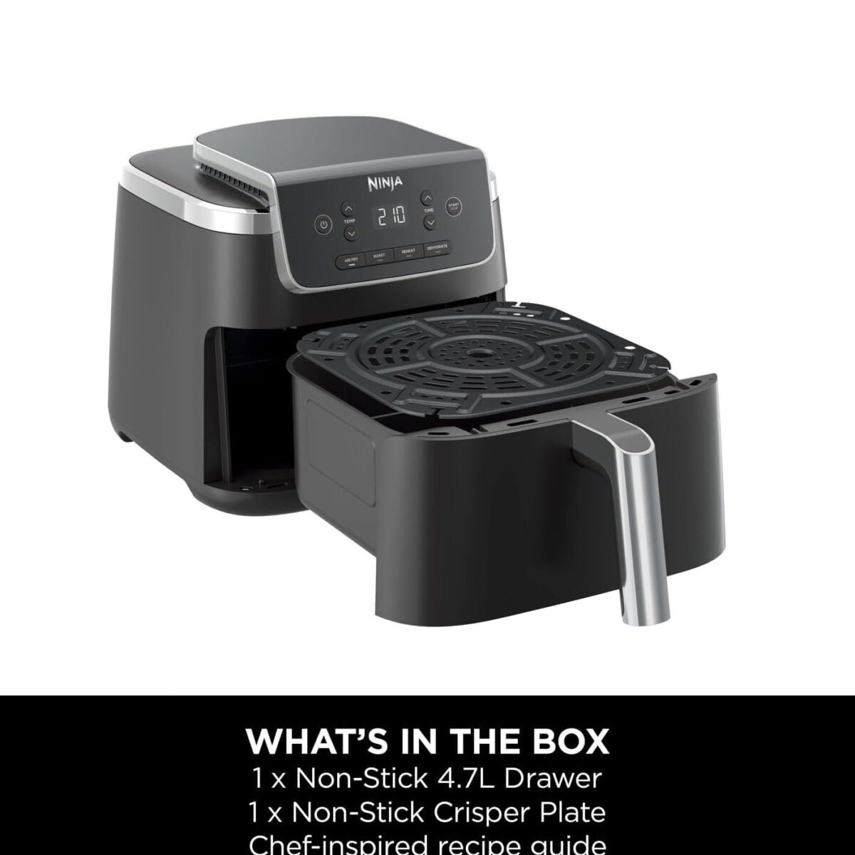 NINJA AIR FRYER PRO 4.7L SINGLE DRAWER 4-IN-1 AIR FRYER
