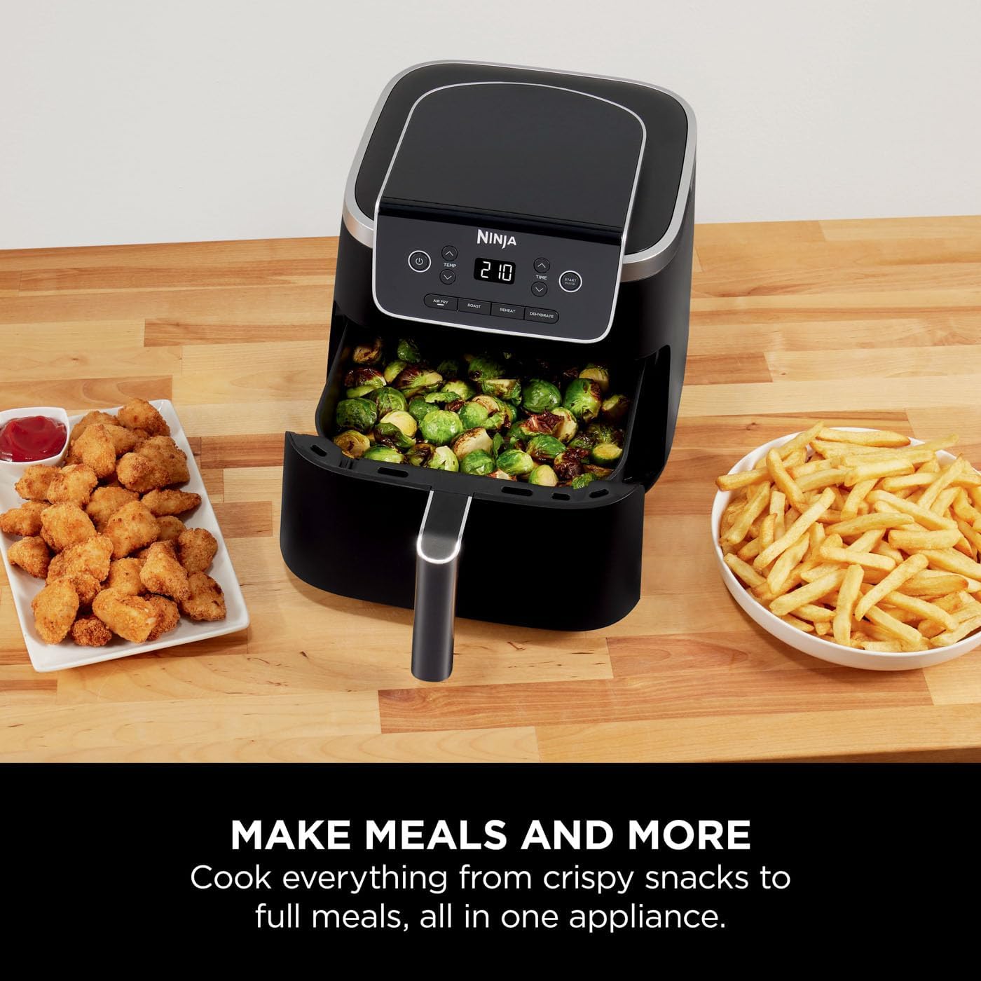NINJA AIR FRYER PRO 4.7L SINGLE DRAWER 4-IN-1 AIR FRYER 3