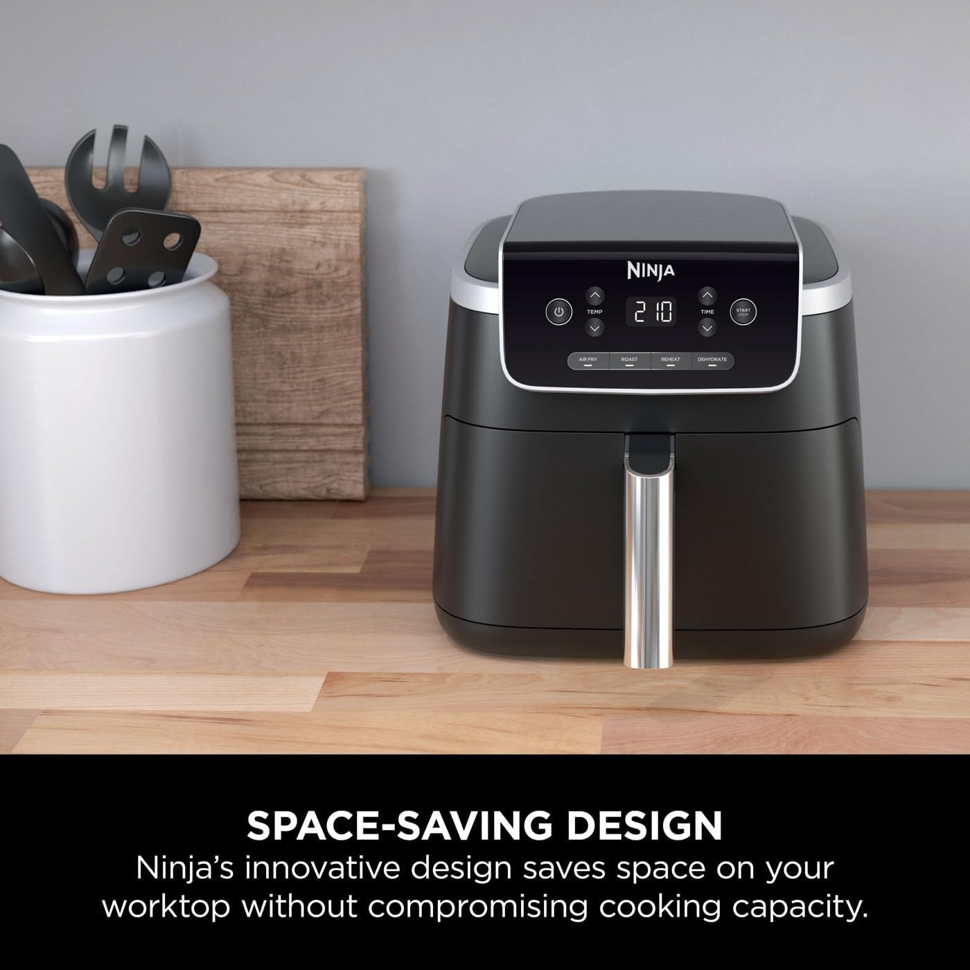 NINJA AIR FRYER PRO 4.7L SINGLE DRAWER 4-IN-1 AIR FRYER 5