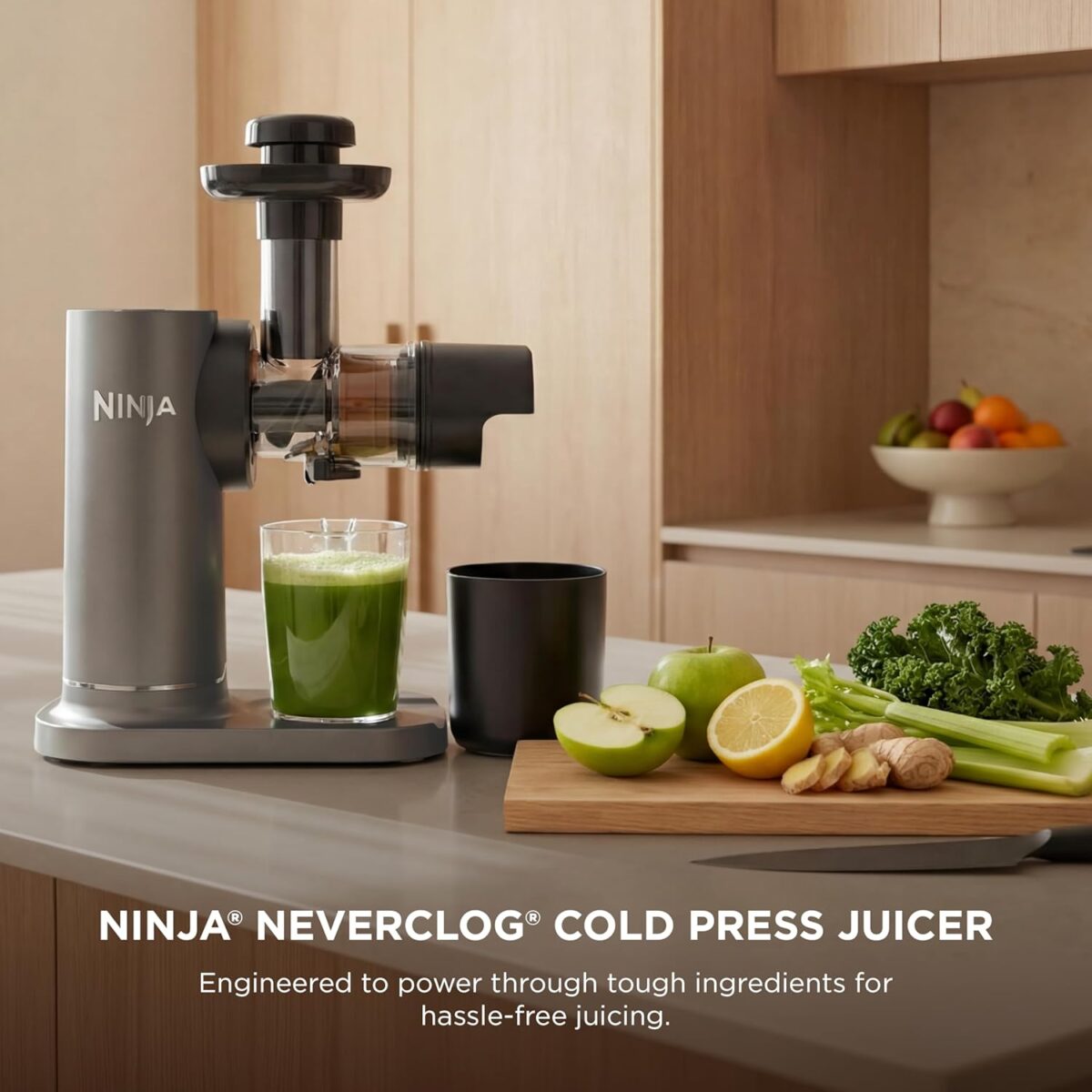 NINJA COLD PRESS JUICER WITH ANTI-CLOG FILTER