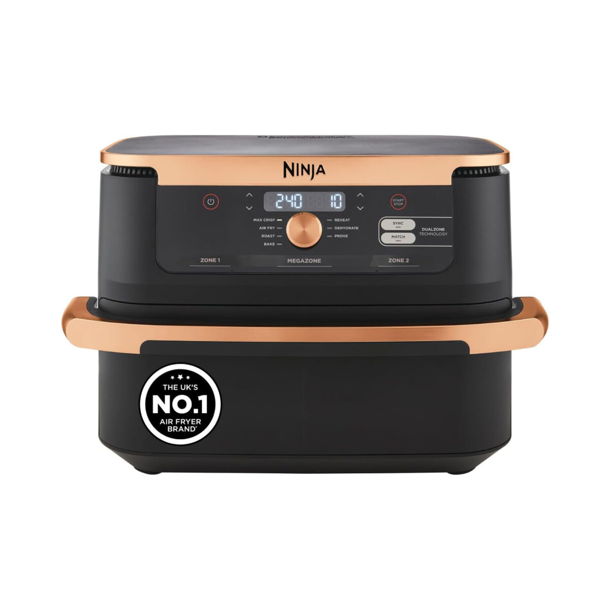 NINJA FOODI FLEXDRAWER DUAL ZONE WITH REMOVABLE DIVIDER 7-IN-1 AIR FRYER 10.4L