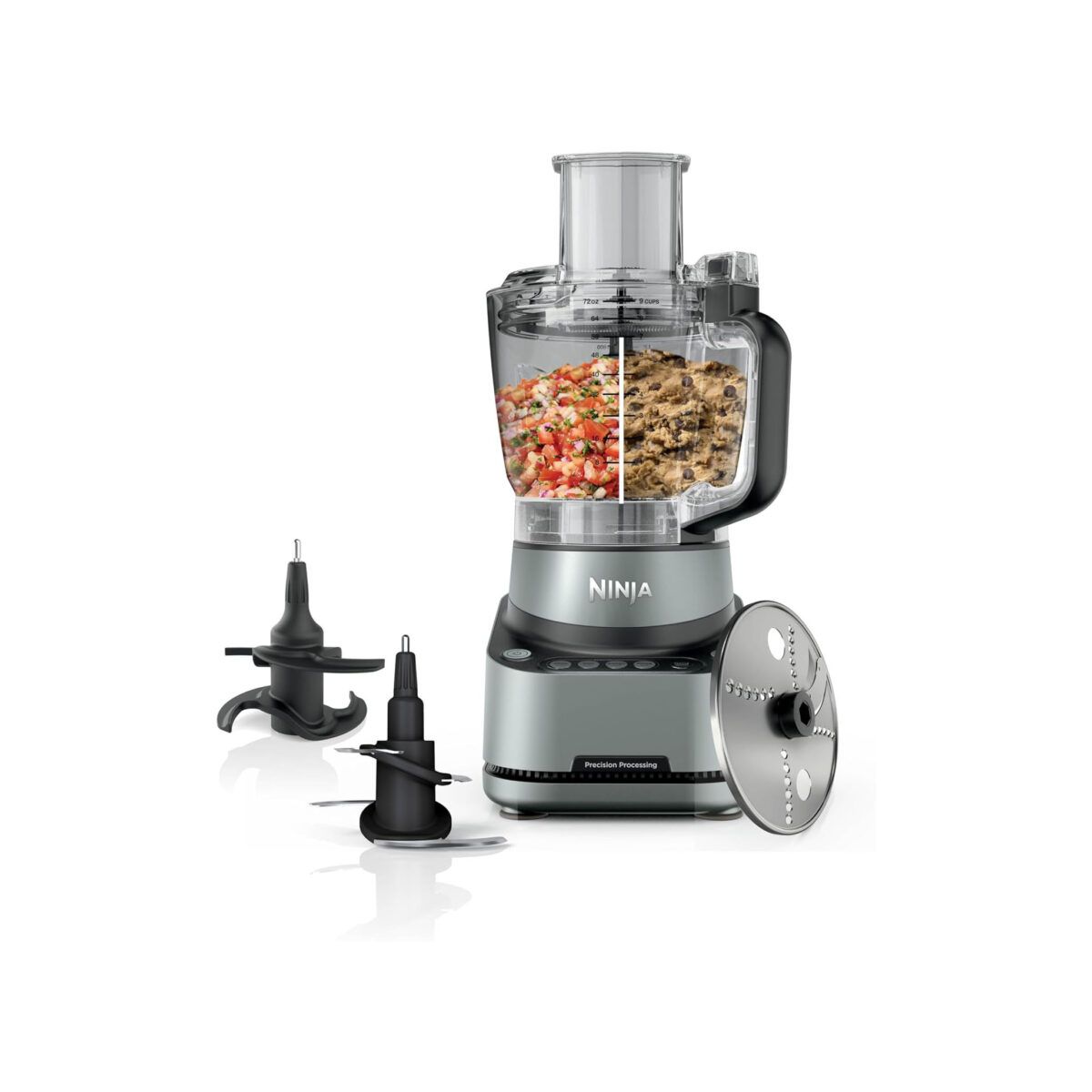 NINJA PRECISION PRO 2.1L FOOD PROCESSOR 4 AUTO PRESET & MANUAL SETTING BZ651UK