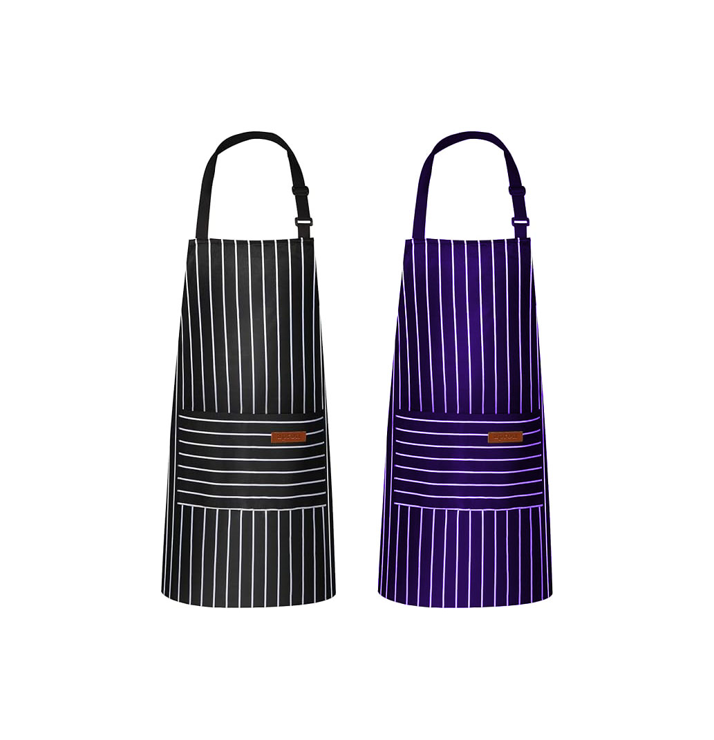 VALOME KITCHEN APRON BLUE/BLACK