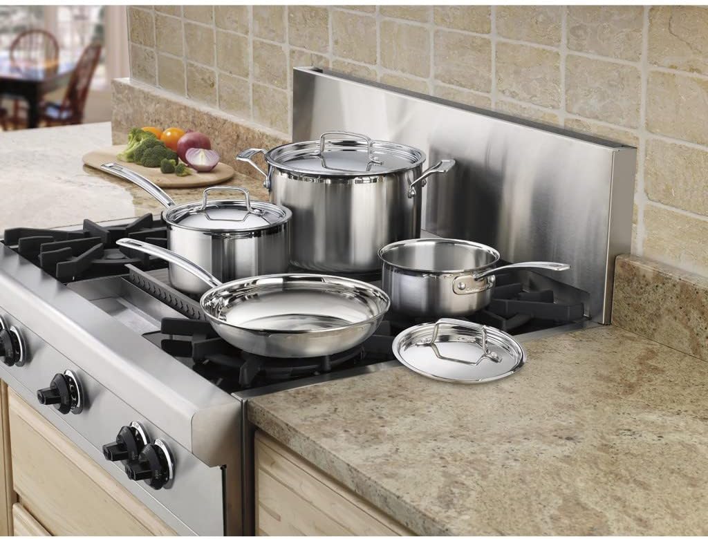 CUISINART 7PCS MULTI-CLAD PRO STAINLESS STEEL COOKWARE SET 2