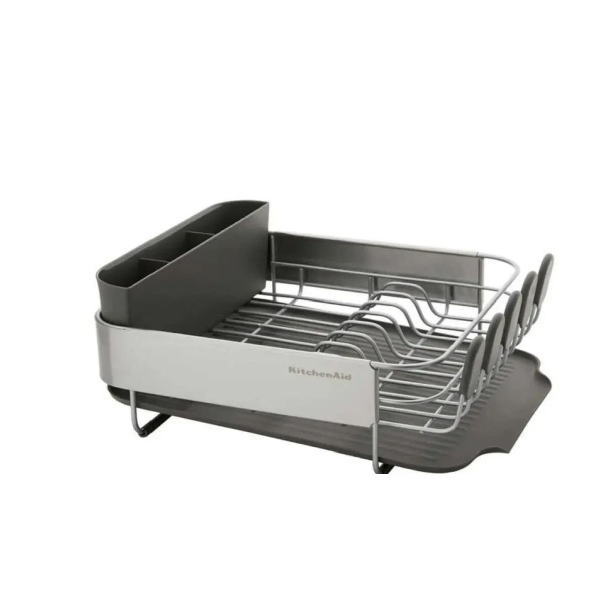 KITCHENAID COMPACT DISH RACK WITH STAINLESS STEEL PANEL