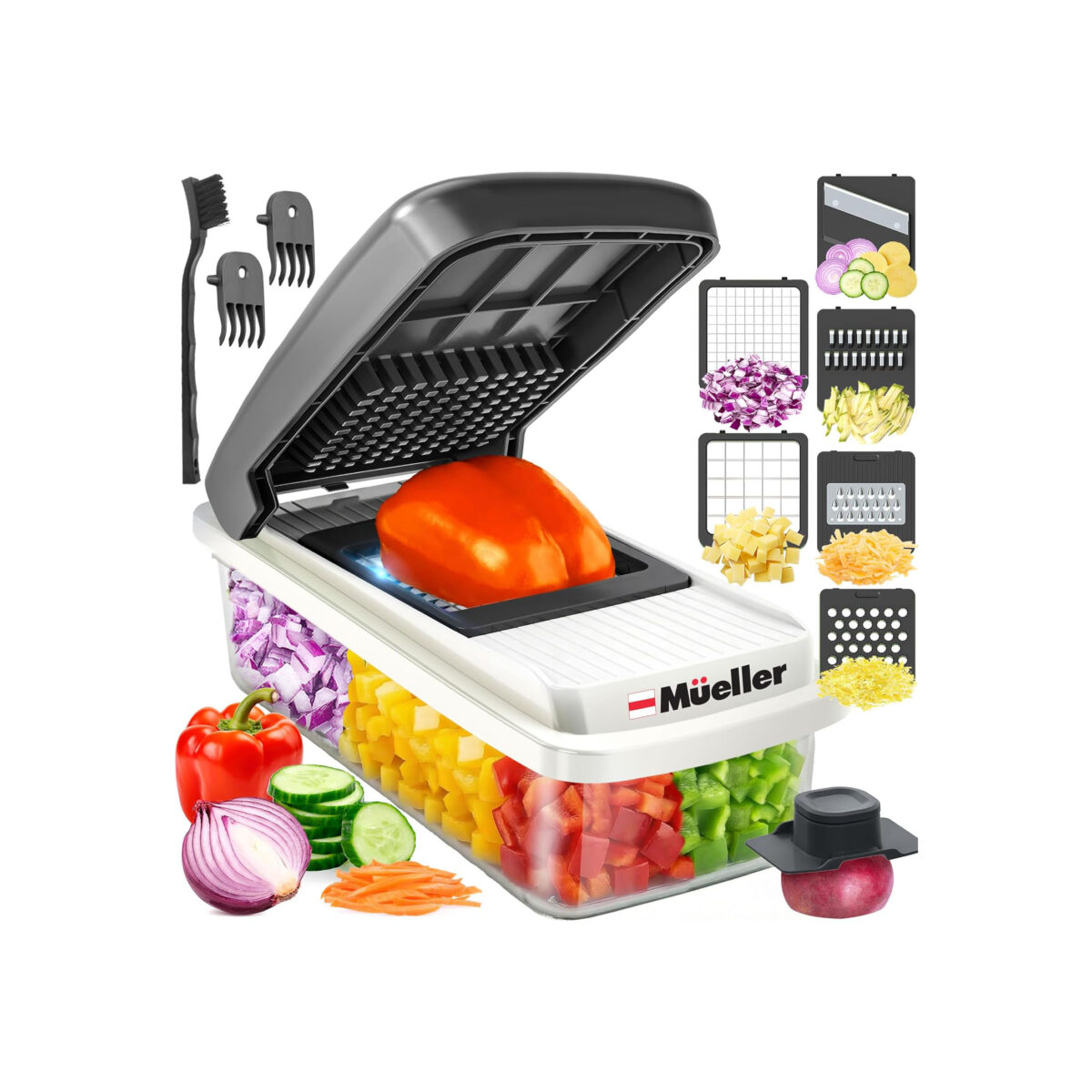 MUELLER 6 BLADES VEGETABLE CHOPPER MANDOLINE SLICER